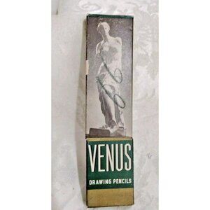 Vtg. Venus 12 Drawing Pencils 5H Made In USA Venus 3820 Nos